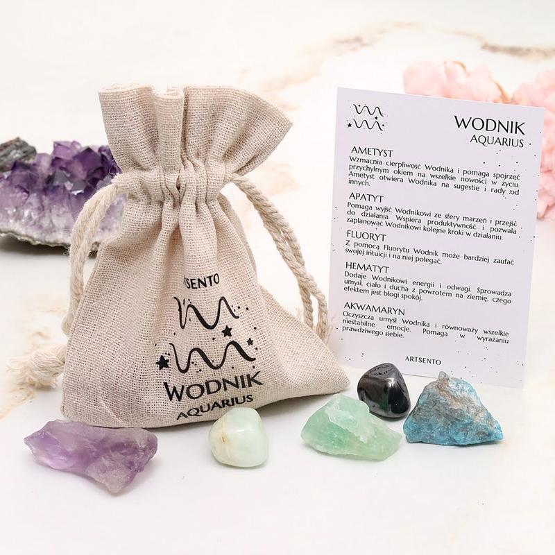 Znak Wodnika kryształy