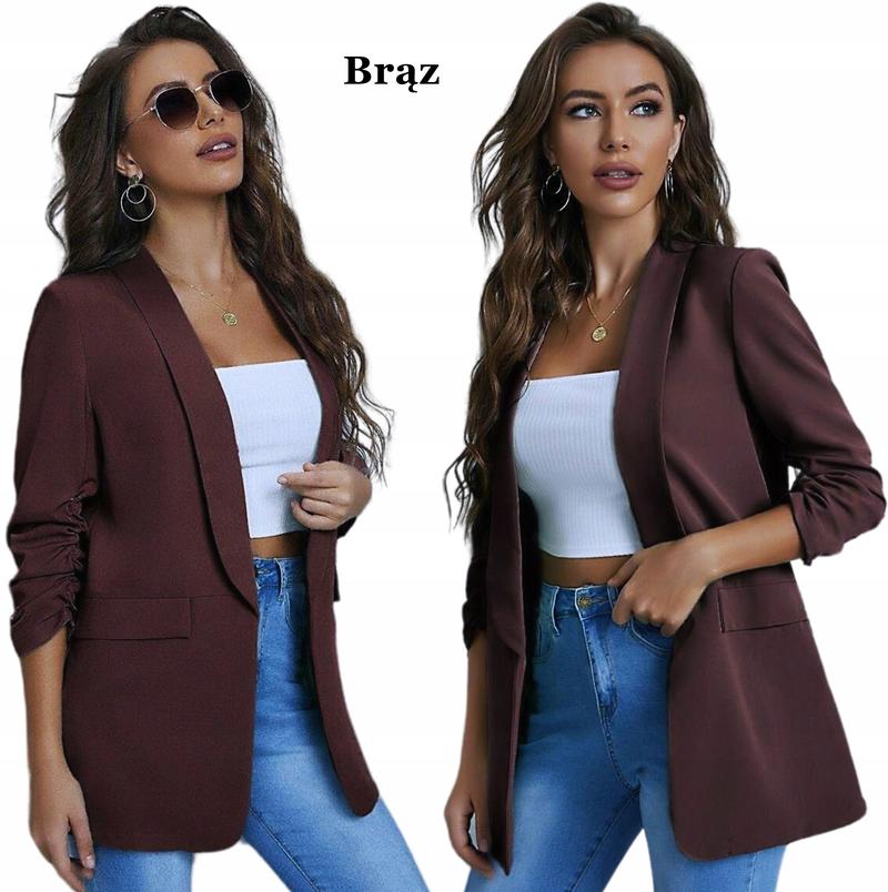 Długa marynarka damska stylizacje